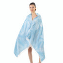 Hamam pyyhe Garda turkoosi 90 x 175cm (250g) - TERASSILLE