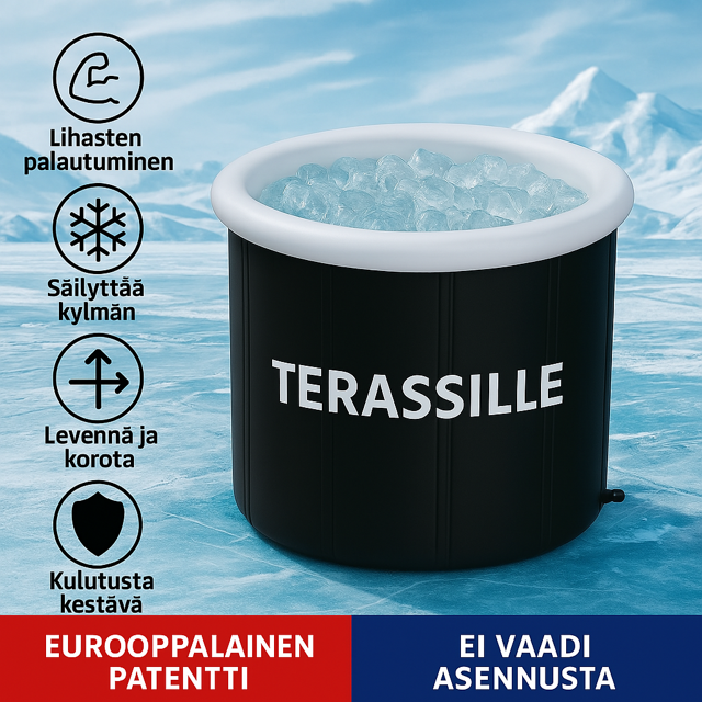 Uutuus nyt ennakkotilattavissa: Terassille JÄÄKYLPYALLAS – palautumisen uusi taso