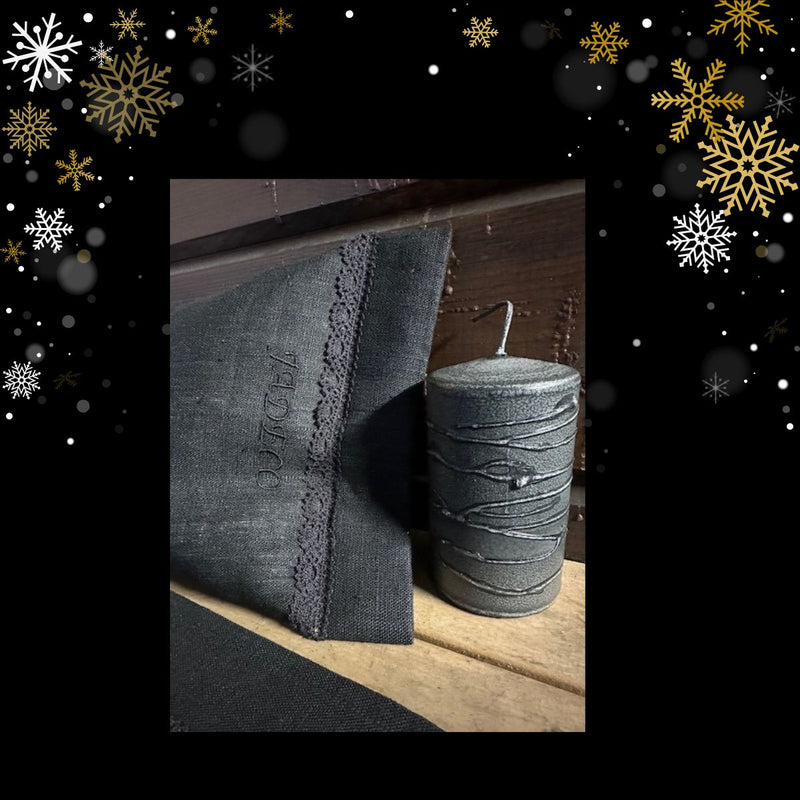 SPA JOULULAHJAPAKKAUS - 2 kpl peflettiä + sisustuskynttilä ja ruususaippua - Jadeco