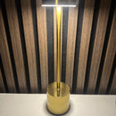 UUTTA! Seled - Ladattava pöytälamppu messinki/kulta – tunnelmaa ilman johtoa ja kevyt ottaa mukaan vaikka piknik-retkelle / veneilemään / karavaanarille / mökille