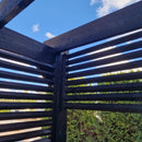 PERGOLA hiilletystä puusta vahvisteilla 4 x 4m - Nordic Terrace Lifestyle