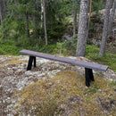 Hiilletty puu penkki KELO - Nordic Terrace Lifestyle (160 tai 200cm)