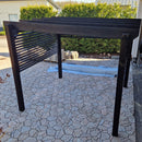 PERGOLA hiilletystä puusta vahvisteilla 4 x 4m - Nordic Terrace Lifestyle