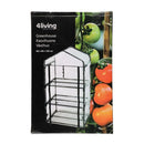 4 Living - Kasvihuone 3-hyllyn musta. Yrttien ja vihannesten kasvatukseen