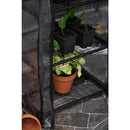 4 Living - Kasvihuone 3-hyllyn musta. Yrttien ja vihannesten kasvatukseen