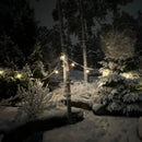 SELED ULKOVALOSARJA /VALOKETJU ULKOKÄYTTÖÖN VAIHDETTAVILLA E27 LED -LAMPUILLA. 5m / 10 lamppua