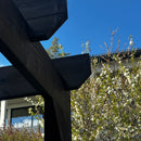 PERGOLA hiilletystä puusta vahvisteilla 4 x 4m - Nordic Terrace Lifestyle