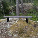Hiilletty puu penkki KELO - Nordic Terrace Lifestyle (160 tai 200cm)
