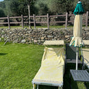 Jättipyyhe vai sisustusviltti  – Keltainen viltti terassille ja piknikille (140x170 cm) - Monikäyttöinen ja kevyt pyyhe toimii reissukumppanina ja kodin sekä terassin sisustamiseen.