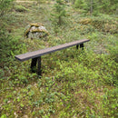 Hiilletty puu penkki KELO - Nordic Terrace Lifestyle (160 tai 200cm)