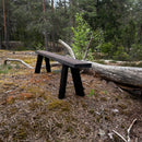 Hiilletty puu penkki KELO - Nordic Terrace Lifestyle (160 tai 200cm)