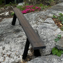 Hiilletty puu penkki KELO - Nordic Terrace Lifestyle (160 tai 200cm)