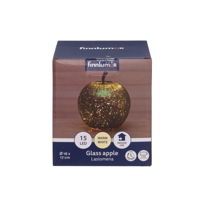Finnlumor Lasiomena LED-valoilla
