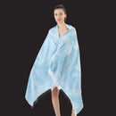 Hamam pyyhe Garda turkoosi 90 x 175cm (250g) - TERASSILLE