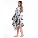 Hamam pyyhe musta kaksivärinen 90 x 175cm (300g) - TERASSILLE