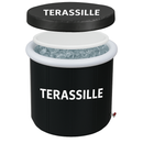 Terassille jääkylpyallas / kylmäallas 75 cm, korkeus 80 cm musta (lisäerä saapuu varastoon marraskuun lopulla)