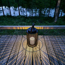 UUTTA! Seled - Solar lyhty metalli musta