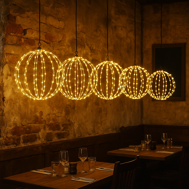 Seled LED-valopallo 50 cm 240 LED valkoinen (toimitus joulukuun alku)