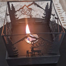 UUTUUS! SELED™ Nordic Forest Flame: neilön muotoinen pöytätuli moderniin sisustukseen Bioetanolitakka 35x18x15 cm