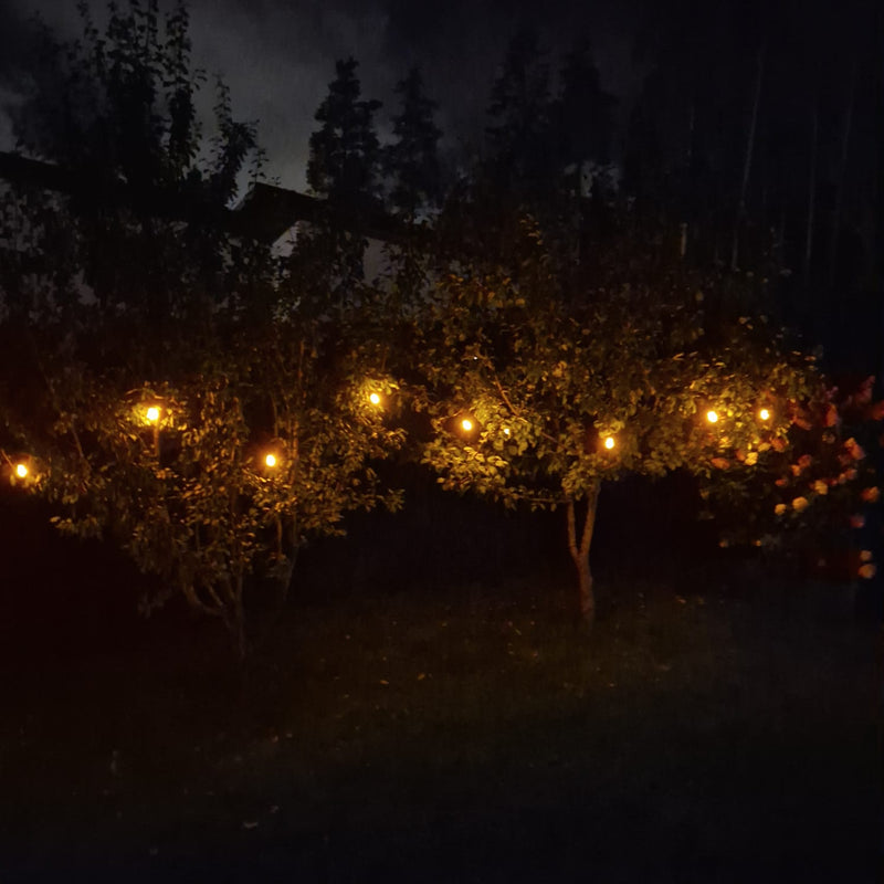 UUTUUS! SELED LIEKKI ULKOVALOSARJA AURINKOKENNOLLA/ PISTOKKEELLA/ USB ULKOKÄYTTÖÖN 15m