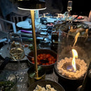 Seled pöytätuli / bioetanolitakka, suorakaide 35x18x15 cm