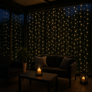 Seled LED-valoverho - tunnelmavaloa terassille tai sisätiloihin 3 x 3m