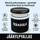 Terassille jääkylpyallas / kylmäallas 75 cm, korkeus 80 cm musta (lisäerä saapuu varastoon marraskuun lopulla)