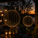 SELED LED-valopallo 30 cm (Musta)