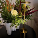 UUTTA! Seled - Ladattava pöytälamppu messinki/kulta – tunnelmaa ilman johtoa ja kevyt ottaa mukaan vaikka piknik-retkelle / veneilemään / karavaanarille / mökille