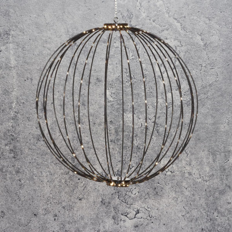 Seled LED-valopallo 50 cm 240 LED musta (toimitus joulukuun alku)