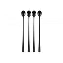Maku Smoothie lusikka terästä musta 4 kpl