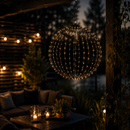 SELED LED-valopallo 30 cm (Musta)