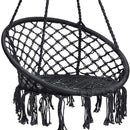 Riipputuoli musta + pehmusteet 2kpl. Nämä trendikkäät boho riipputuolit sopivat terassille, parvekkeelle ja sisälle.