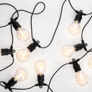 SELED ULKOVALOSARJA /VALOKETJU ULKOKÄYTTÖÖN VAIHDETTAVILLA E27 LED -LAMPUILLA. 20m / 20 lamppua