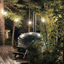 SELED ULKOVALOSARJA /VALOKETJU ULKOKÄYTTÖÖN VAIHDETTAVILLA E27 LED -LAMPUILLA. 20m / 20 lamppua