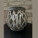 Rottinkinen lyhty 29,5 x 24 x 22 cm pienempi