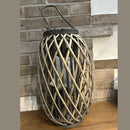 Rottinkinen lyhty 29,5 x 24 x 22 cm pienempi