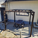 PERGOLA "citymalli" hiilletystä puusta 3x3m - Nordic Terrace Lifestyle