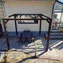PERGOLA "citymalli" hiilletystä puusta 3x3m - Nordic Terrace Lifestyle