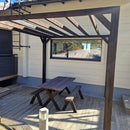 PERGOLA "citymalli" hiilletystä puusta 3x3m - Nordic Terrace Lifestyle