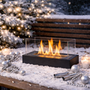 Seled pöytätuli / bioetanolitakka, suorakaide 35x18x15 cm