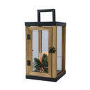 Lumineo LED-lyhty Liekki-efektillä 15 x 15 x 32 cm