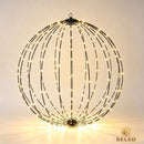 SELED LED-valopallo 30 cm (Musta)