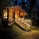 SELED™  ulkovalosarja /valoketju ulkokäyttöön vaihdettavilla E27 LED -lampuilla. 20m / 20 lamppua