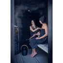 Rento -Saunasanko alumiini musta