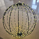 Seled LED-valopallo 50 cm 240 LED musta (toimitus joulukuun alku)