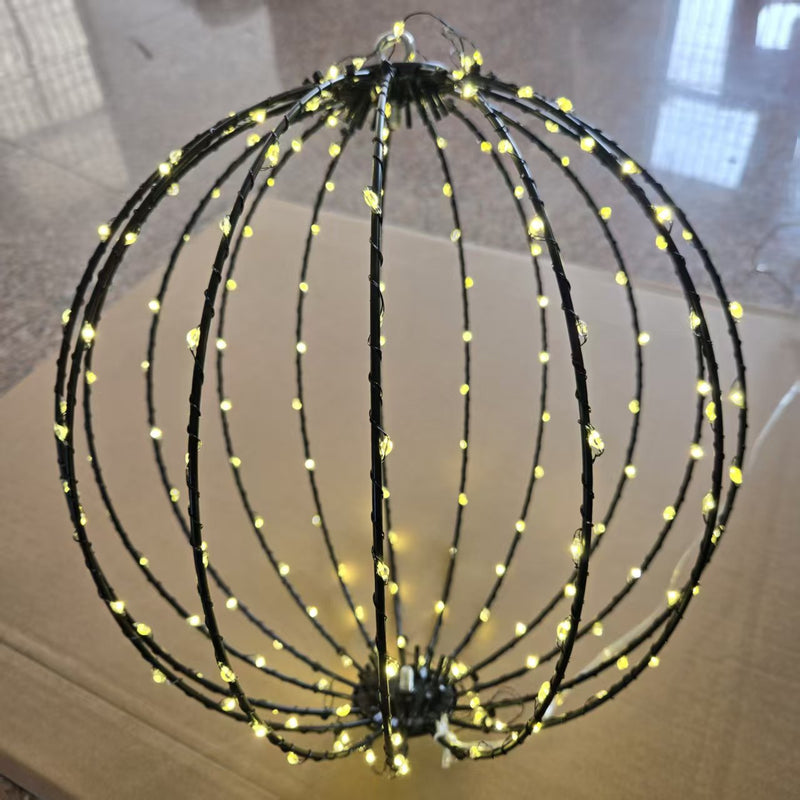 Seled LED-valopallo 50 cm 240 LED musta (toimitus joulukuun alku)