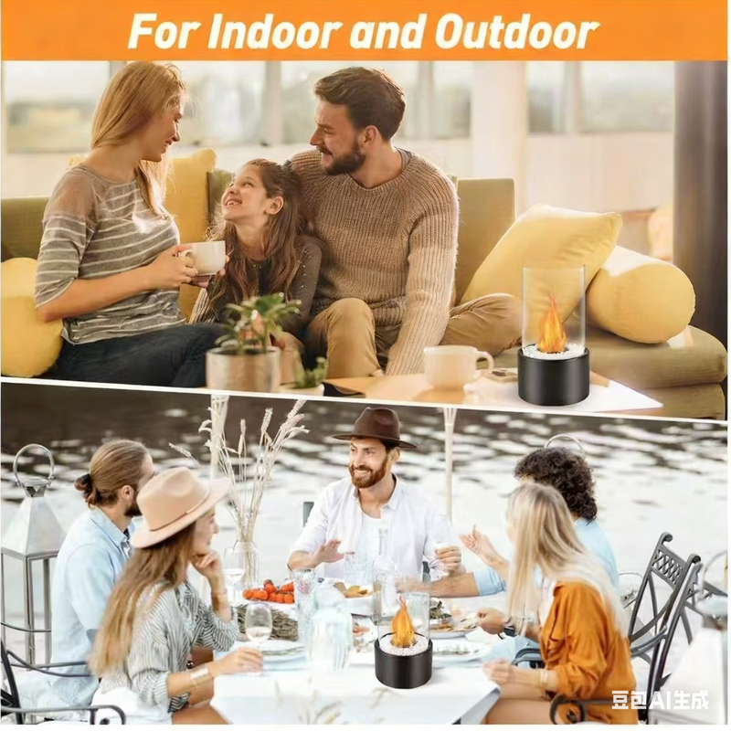 Seled pöytätuli / bioetanolitakka pyöreä - tunnelmaa ilman savua (saapuu varastoon marraskuun lopulla)