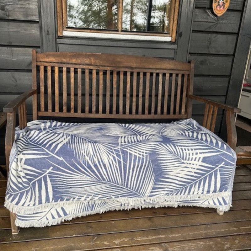 UUTTA! Como Piknik-viltti / torkkupeitto / jättipyyhe sininen - TERASSILLE 140x180cm