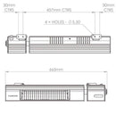 Tansun Bahama Ultra 2,0 kW kaukosäätimellä